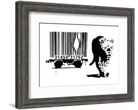 Barcode-Banksy-Framed Giclee Print