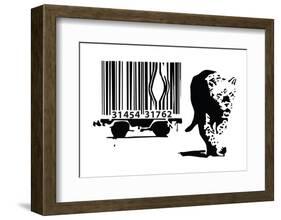 Barcode-Banksy-Framed Giclee Print