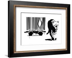 Barcode-Banksy-Framed Giclee Print