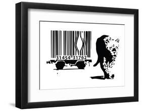 Barcode-Banksy-Framed Giclee Print