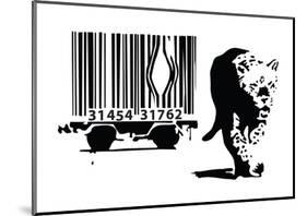 Barcode-Banksy-Mounted Giclee Print