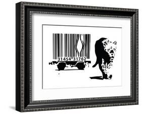 Barcode-Banksy-Framed Giclee Print