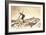 Bare-Chested Airborne Skier-null-Framed Art Print