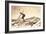 Bare-Chested Airborne Skier-null-Framed Art Print