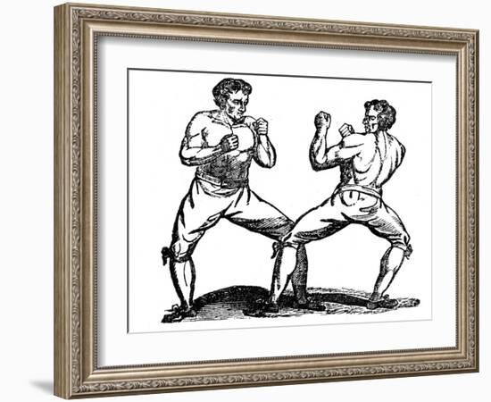 Bare-Knuckle Boxing, C18th Century-null-Framed Giclee Print