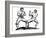 Bare-Knuckle Boxing, C18th Century-null-Framed Giclee Print