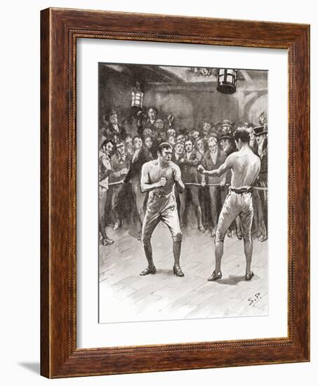 Bare-Knuckle Boxing in the 19th Century. Aka Bare-Knuckle, Prizefighting, or Fisticuffs, it Was…-null-Framed Giclee Print