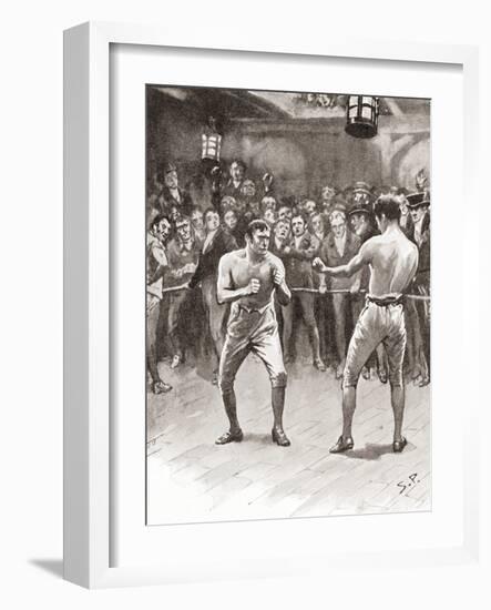 Bare-Knuckle Boxing in the 19th Century. Aka Bare-Knuckle, Prizefighting, or Fisticuffs, it Was…-null-Framed Giclee Print