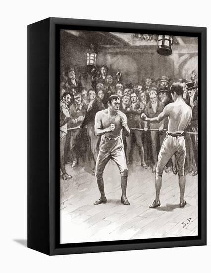 Bare-Knuckle Boxing in the 19th Century. Aka Bare-Knuckle, Prizefighting, or Fisticuffs, it Was…-null-Framed Premier Image Canvas