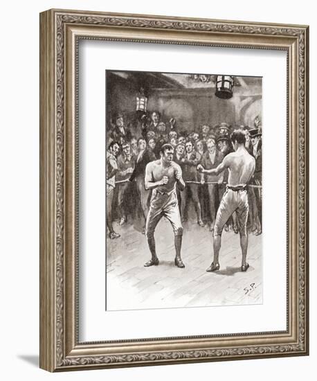 Bare-Knuckle Boxing in the 19th Century. Aka Bare-Knuckle, Prizefighting, or Fisticuffs, it Was…-null-Framed Giclee Print