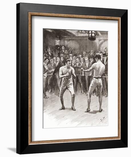 Bare-Knuckle Boxing in the 19th Century. Aka Bare-Knuckle, Prizefighting, or Fisticuffs, it Was…-null-Framed Giclee Print