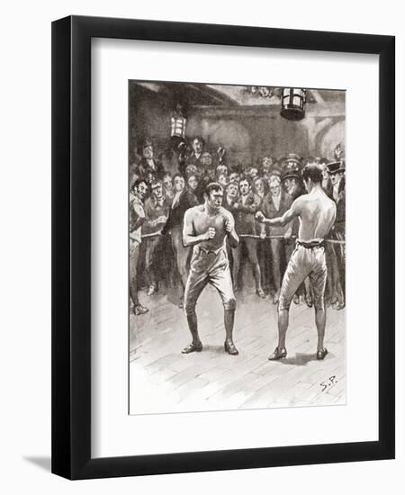 Bare-Knuckle Boxing in the 19th Century. Aka Bare-Knuckle, Prizefighting, or Fisticuffs, it Was…-null-Framed Giclee Print