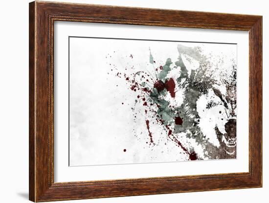 Bare my teeth-Alex Cherry-Framed Art Print