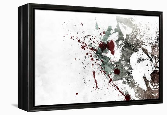 Bare my teeth-Alex Cherry-Framed Stretched Canvas