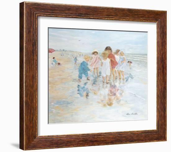 Barefoot at the Seashore-Hélène Léveillée-Framed Art Print