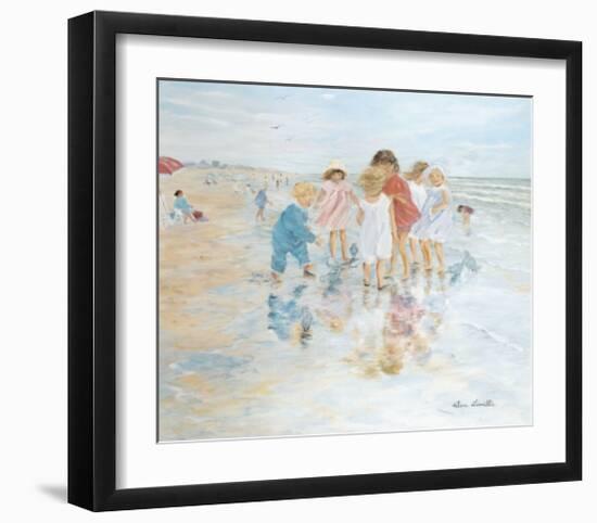 Barefoot at the Seashore-Hélène Léveillée-Framed Art Print