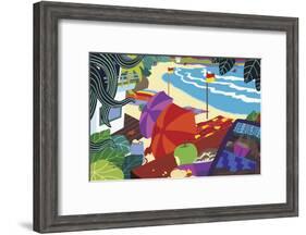 Barefoot Executive-Cindy Wider-Framed Giclee Print