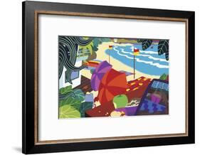 Barefoot Executive-Cindy Wider-Framed Giclee Print