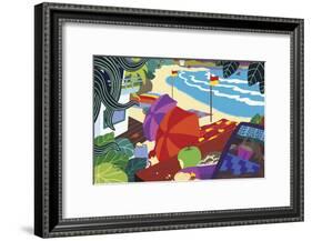 Barefoot Executive-Cindy Wider-Framed Giclee Print