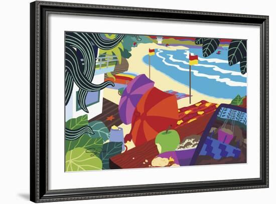 Barefoot Executive-Cindy Wider-Framed Giclee Print