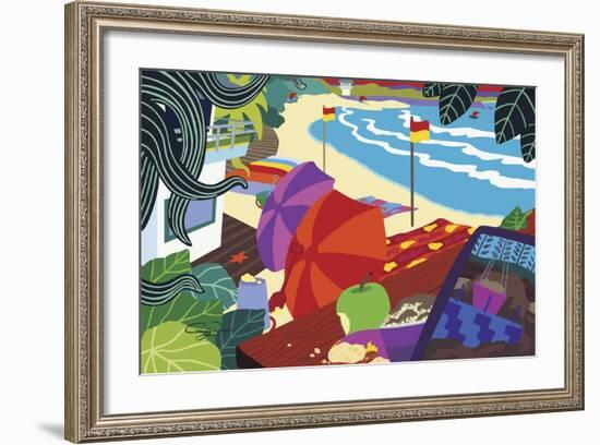 Barefoot Executive-Cindy Wider-Framed Giclee Print