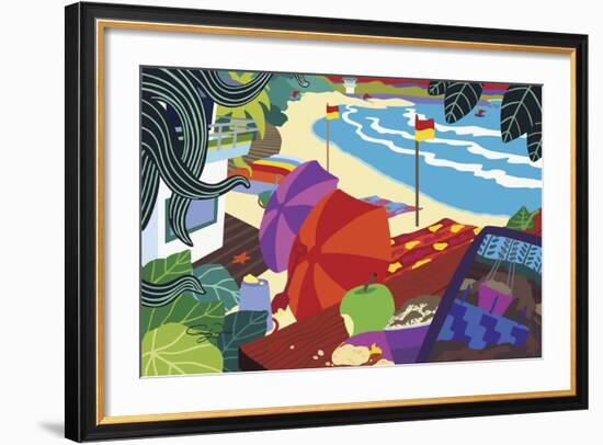 Barefoot Executive-Cindy Wider-Framed Giclee Print