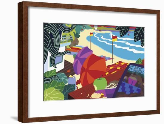 Barefoot Executive-Cindy Wider-Framed Giclee Print