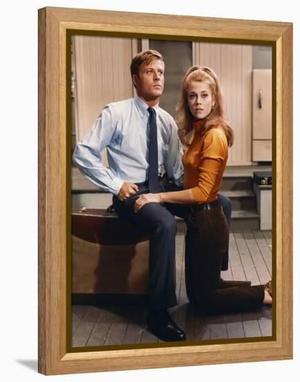 BAREFOOT IN THE PARK, 1967 directed by GENE SACHS Robert Redford and Jane Fonda (photo)-null-Framed Stretched Canvas