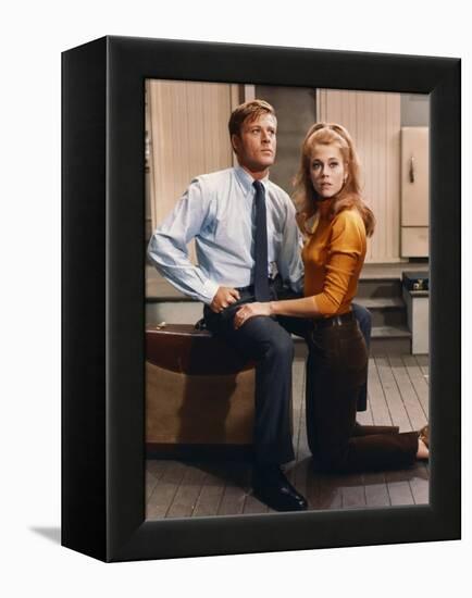 BAREFOOT IN THE PARK, 1967 directed by GENE SACHS Robert Redford and Jane Fonda (photo)-null-Framed Stretched Canvas