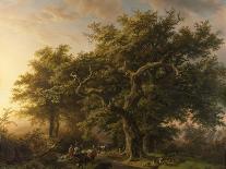 Travellers on a Path in an Extensive Rhineland Landscape-Barend Cornelis Koekkoek-Giclee Print