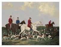 Earl of Derby's Stag Hounds-Barenger-Framed Art Print