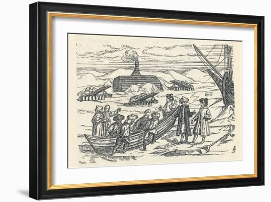 Barents in the Arctic: Hut Wherein We Wintered, 1912-Gerrit de Veer-Framed Giclee Print