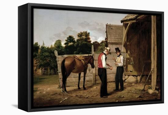 Bargaining for a Horse-William Sidney Mount-Framed Stretched Canvas