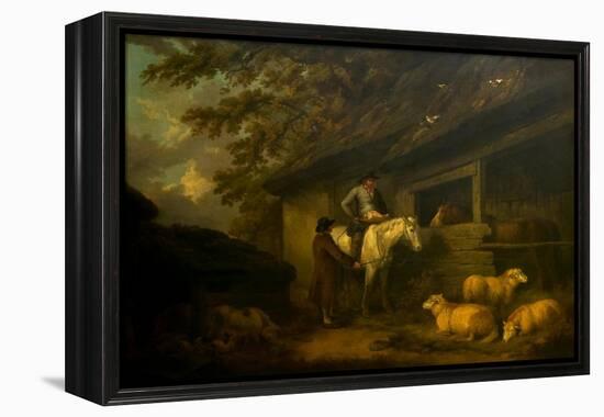 Bargaining for Sheep, 1794 (Oil on Canvas)-George Morland-Framed Premier Image Canvas