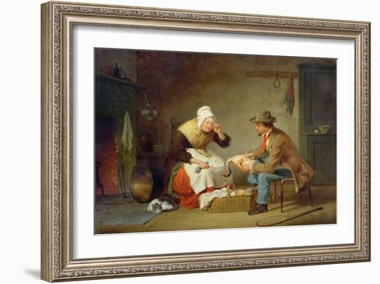 Bargaining (The Christmas Turkey) C.1858-Francis William Edmonds-Framed Giclee Print