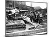 Barge Family on a Dumpy Barge, London, C1905-null-Mounted Photographic Print