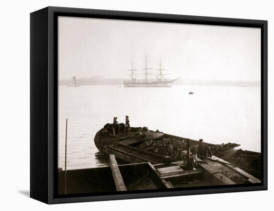 Barge Loaded with Freight, Rotterdam, 1898-James Batkin-Framed Premier Image Canvas