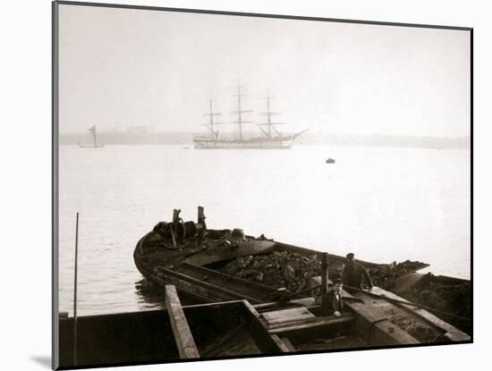 Barge Loaded with Freight, Rotterdam, 1898-James Batkin-Mounted Photographic Print