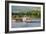 Barge on the River 2-Jai Johnson-Framed Giclee Print