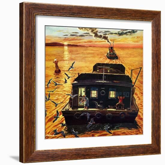 "Barges", April 6, 1957-Ben Kimberly Prins-Framed Giclee Print