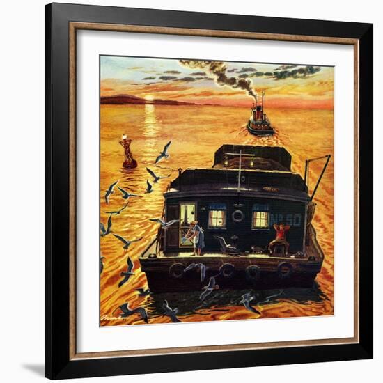 "Barges", April 6, 1957-Ben Kimberly Prins-Framed Giclee Print