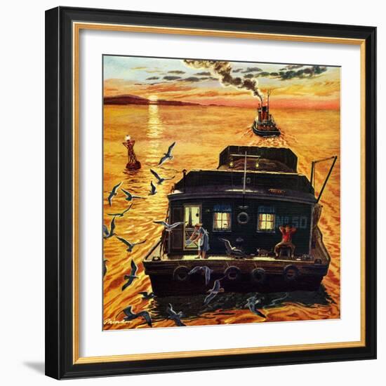 "Barges", April 6, 1957-Ben Kimberly Prins-Framed Giclee Print