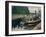 Barges at Pontoise, 1876-Camille Pissarro-Framed Giclee Print