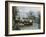 Barges on Canal Saint Martin, 1870-Alfred Sisley-Framed Giclee Print