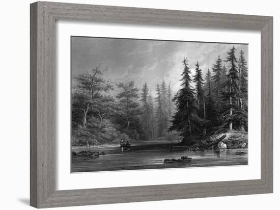 Barhydt's Lake-null-Framed Art Print