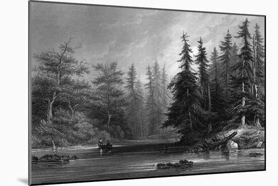 Barhydt's Lake-null-Mounted Art Print