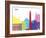 Bari Skyline Pop-paulrommer-Framed Art Print