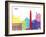 Bari Skyline Pop-paulrommer-Framed Art Print