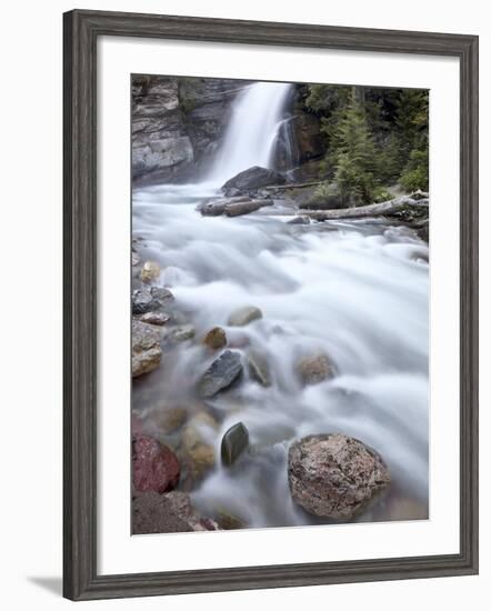 Baring Creek Falls, Glacier National Park, Montana, United States of America, North America-James Hager-Framed Photographic Print