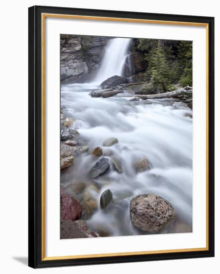 Baring Creek Falls, Glacier National Park, Montana, United States of America, North America-James Hager-Framed Photographic Print